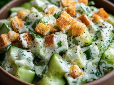 Komkommer Ranch Salade: Dé Lekkere & Makkelijke Zomerse Traktatie
