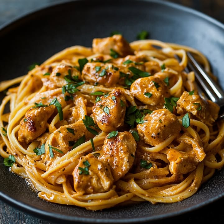 Kruidige Kip Linguine