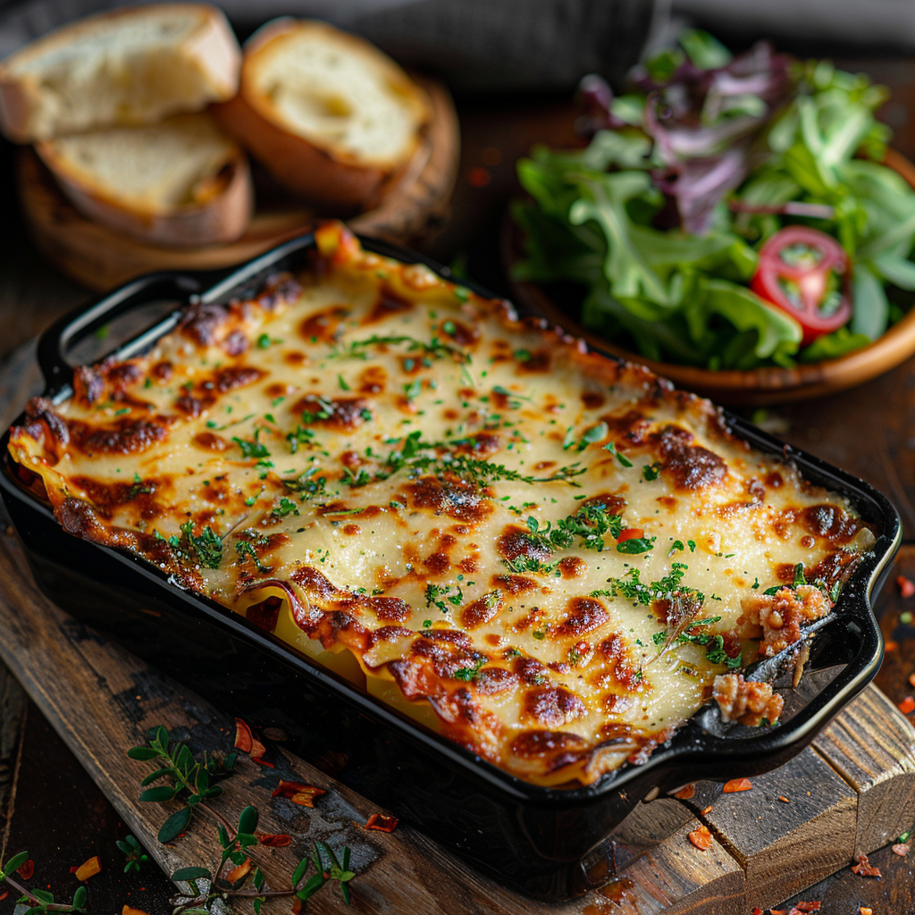 Lasagne Bolognese met romige bechamelsaus