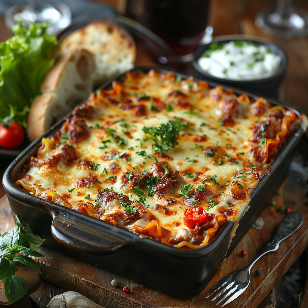 Lasagne Bolognese met romige bechamelsaus