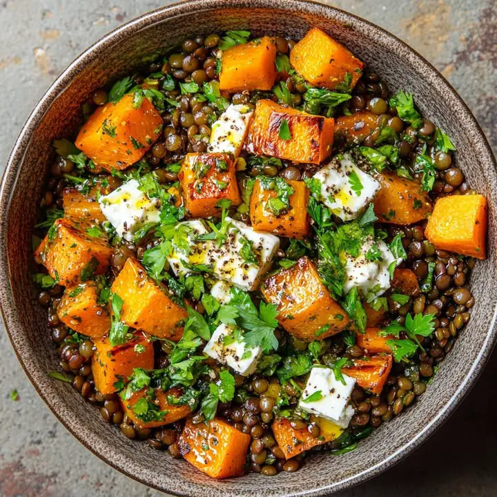 Linzensalade met Feta