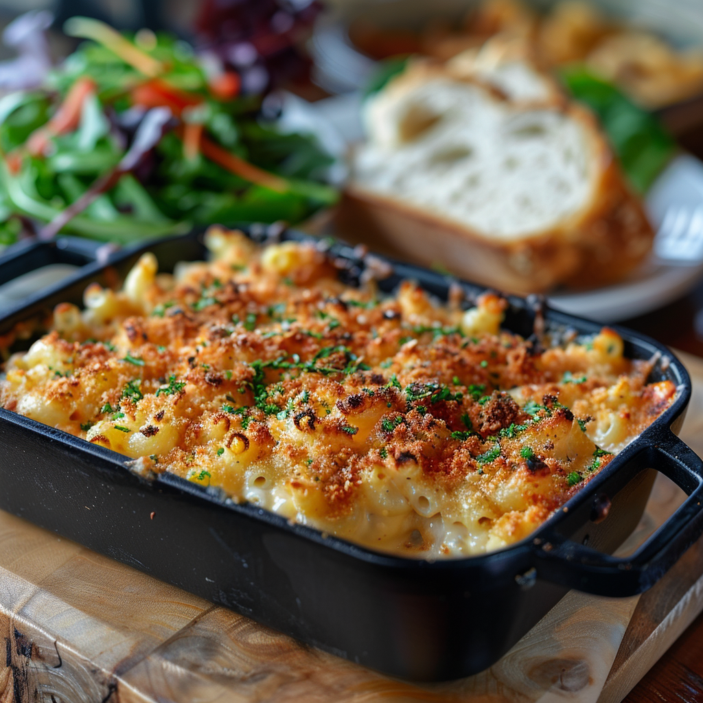 Mac & cheese uit de oven met krokante topping