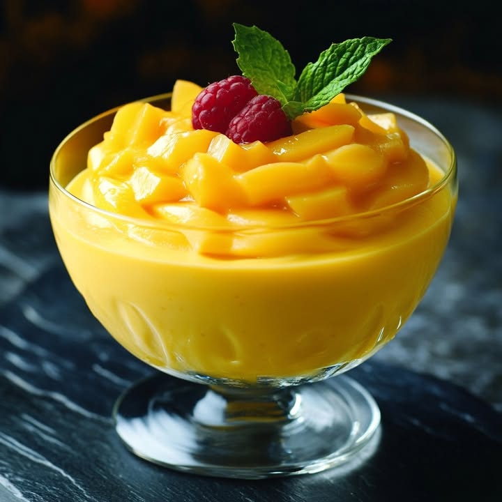 Mangomousse met Chantilly