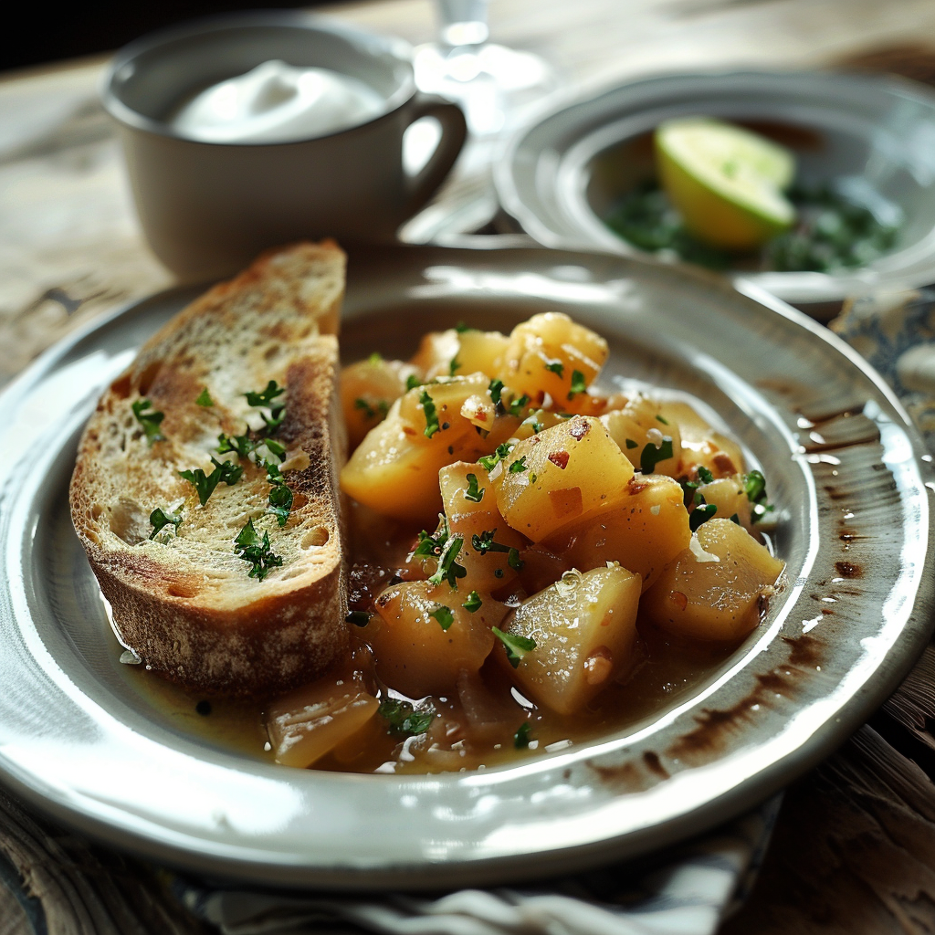 Peer-stroop met gember en limoen