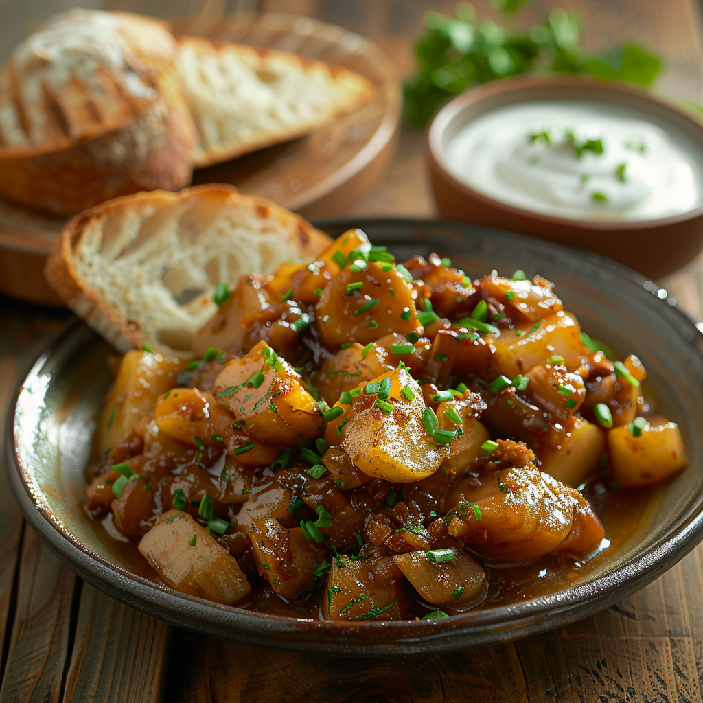 Peer-stroop met gember en limoen