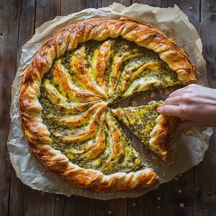 Pesto Ricotta Tarte