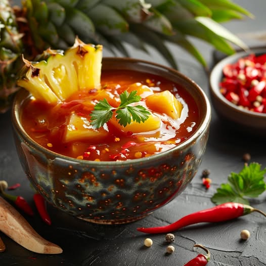 Pittige Ananas Saus