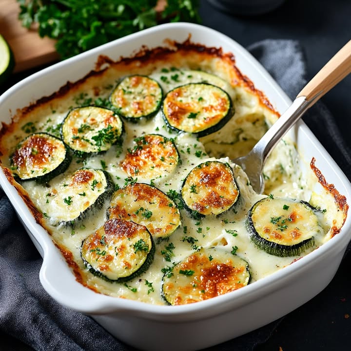 Romige Courgette Gratin