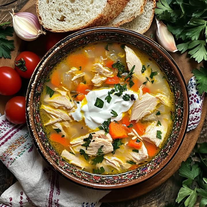Romige Kippengroentesoep