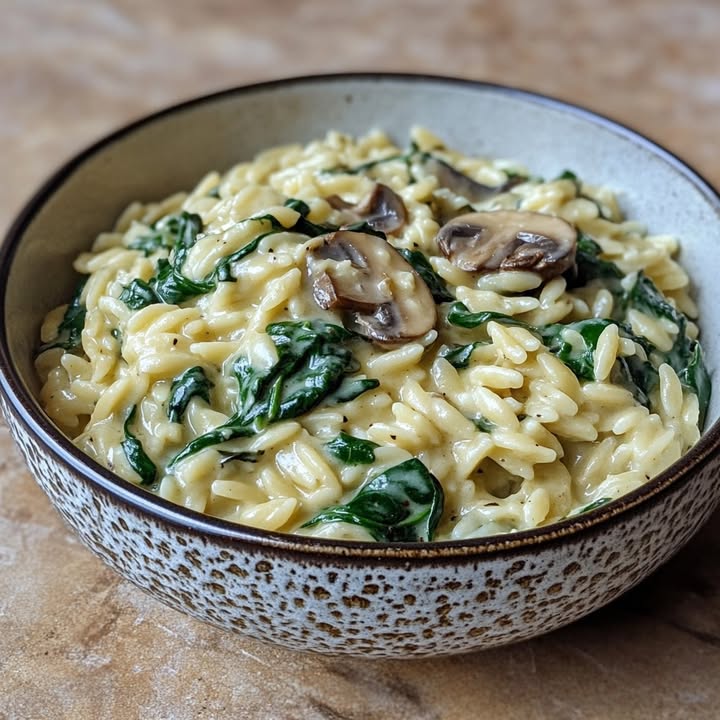Romige Orzo Spinazie
