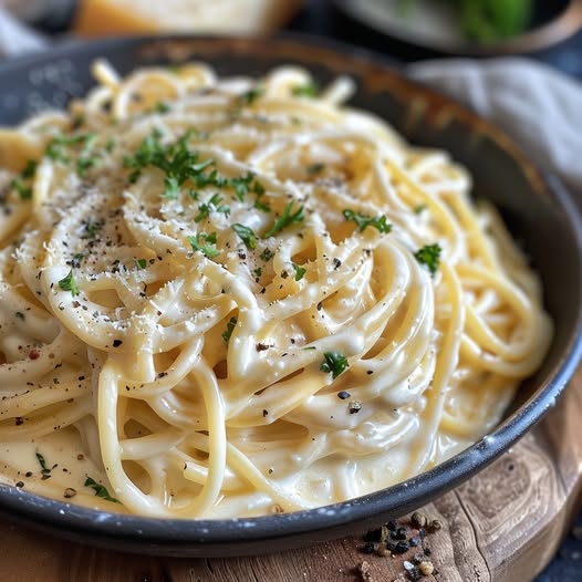 Romige Spaghetti Parmezaan