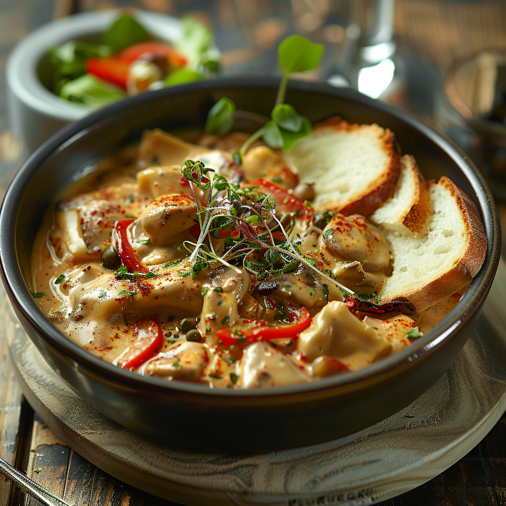 Romige ravigottesaus met bieslook en kappertjes