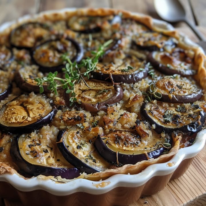 Rustieke Aubergine Tarte