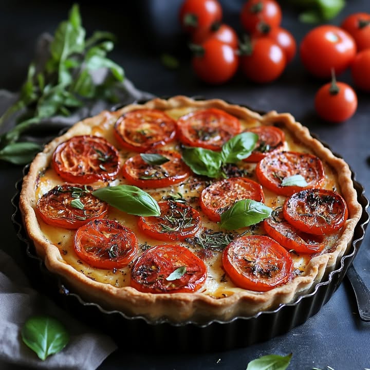 Tomatentaart met Mosterd