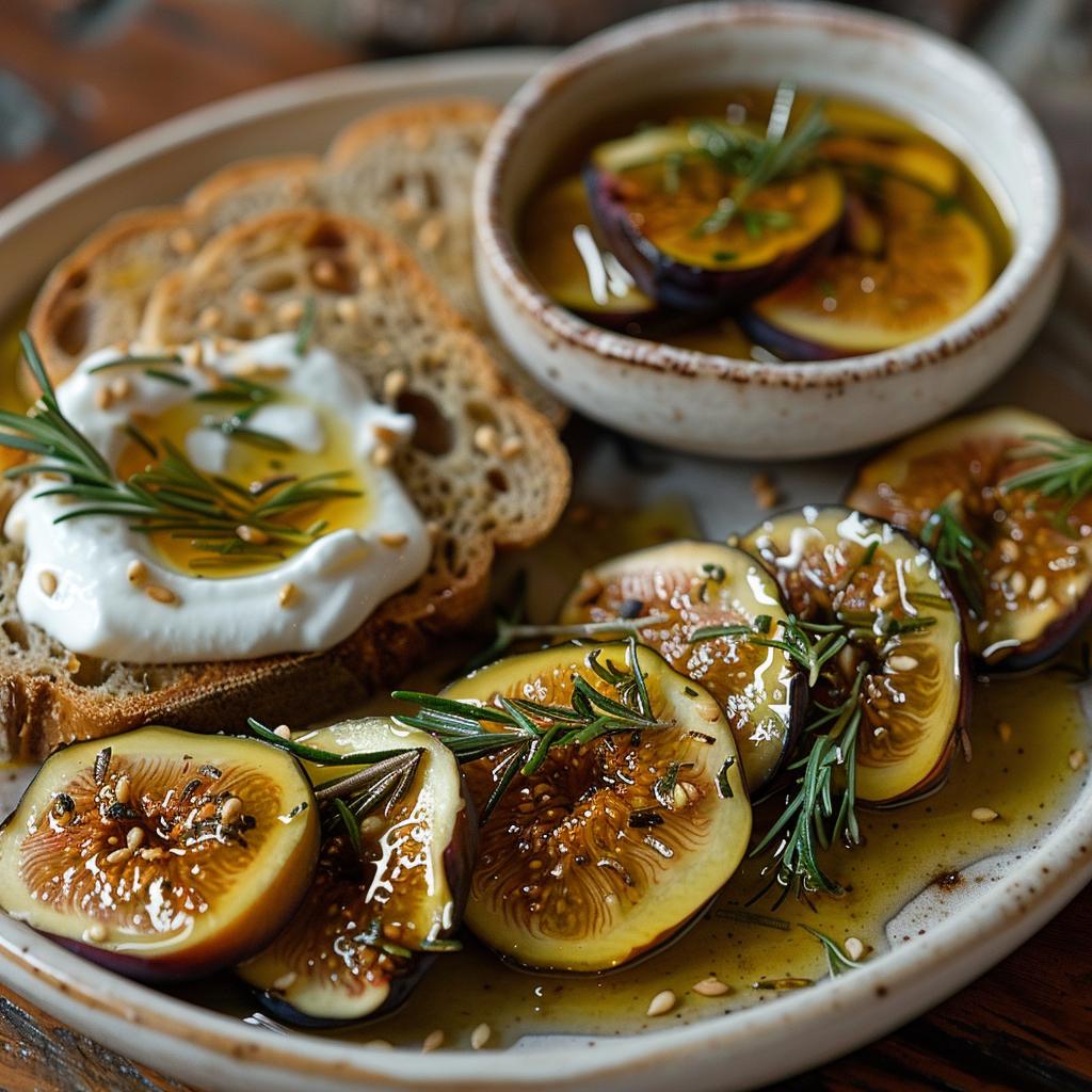 Vijgen-stroop met rozemarijn en honing