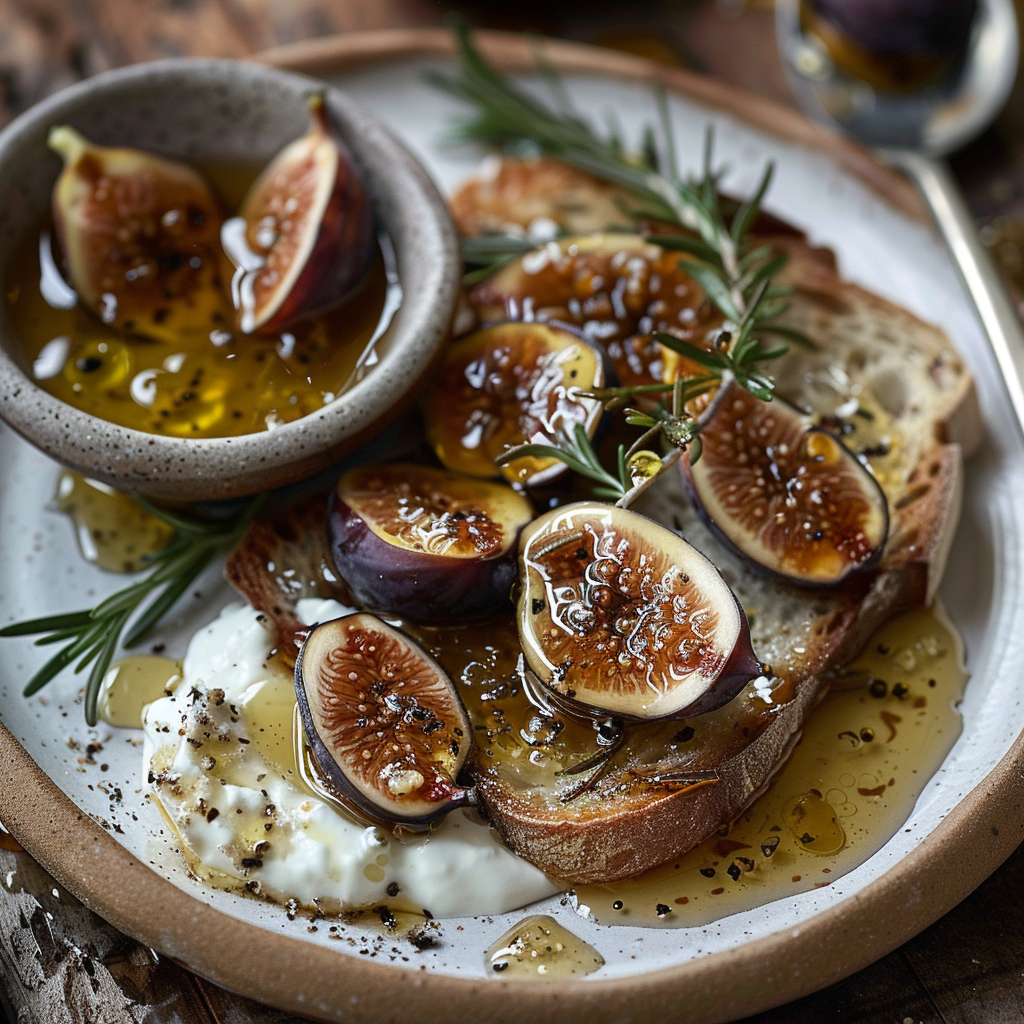 Vijgen-stroop met rozemarijn en honing