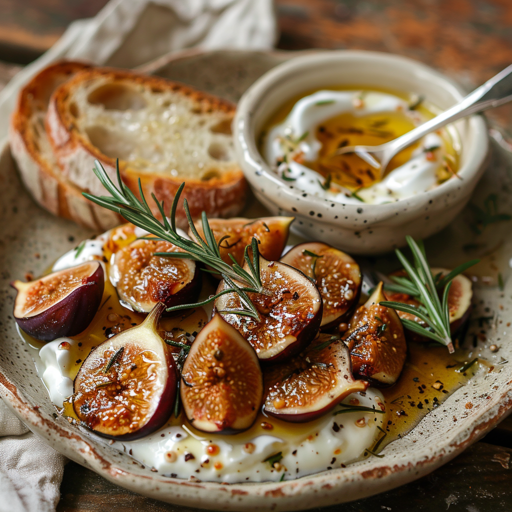 Vijgen-stroop met rozemarijn en honing