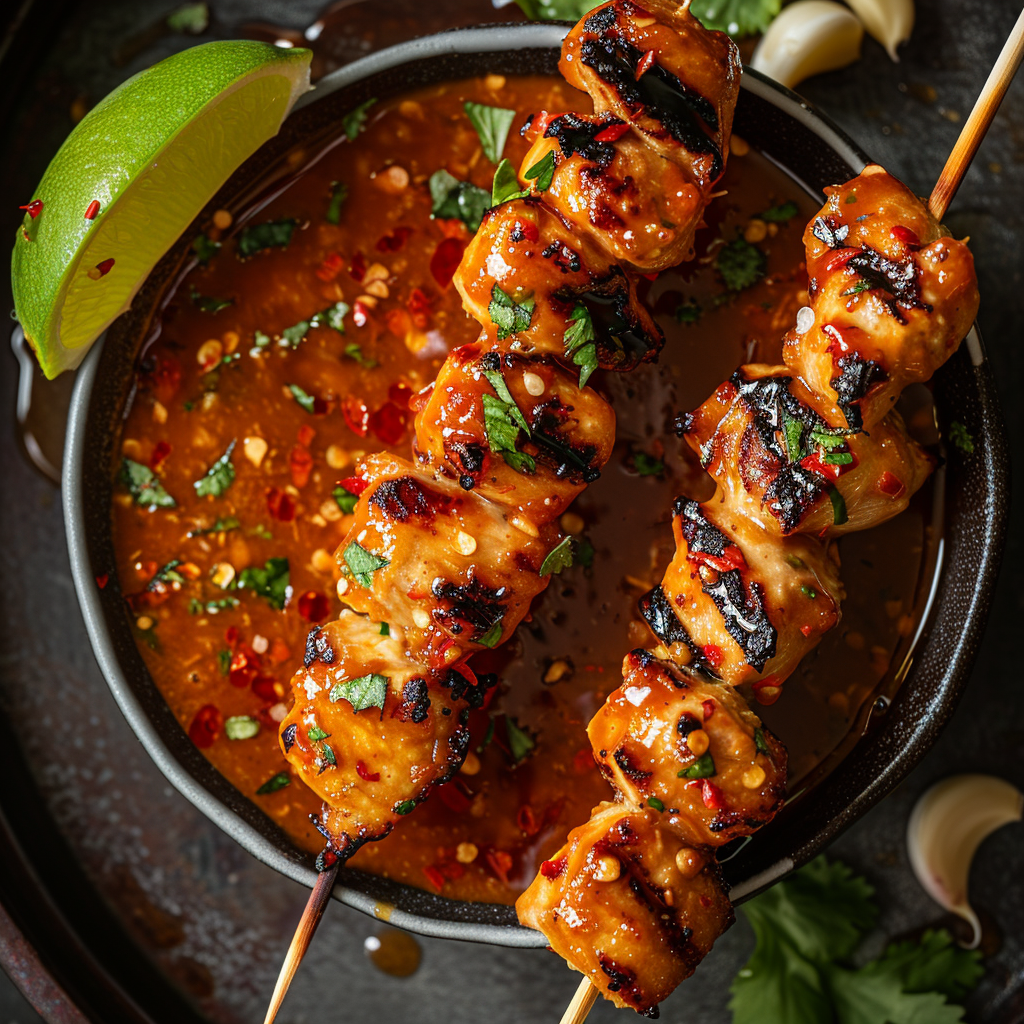 Zoete chilisaus met honing en knoflook