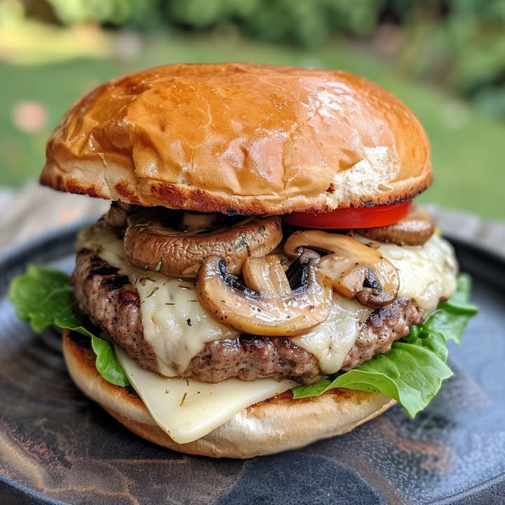 Zwitserse Burger Champignons