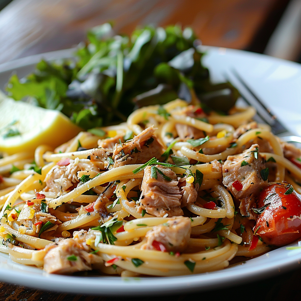 recept pasta met tonijn