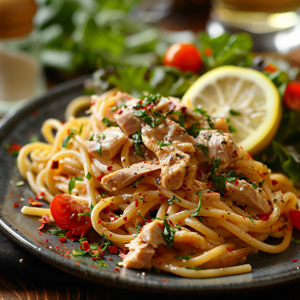 recept pasta met tonijn