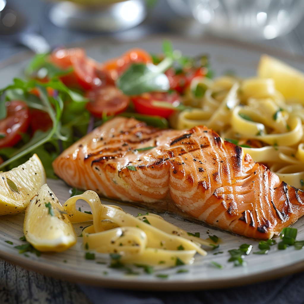 zalm met pasta recept