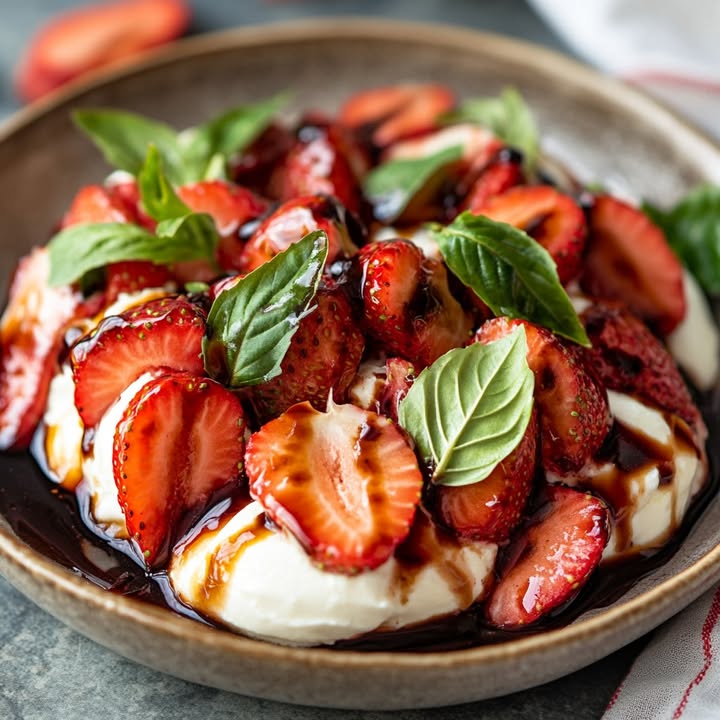 Aardbei Caprese Salade