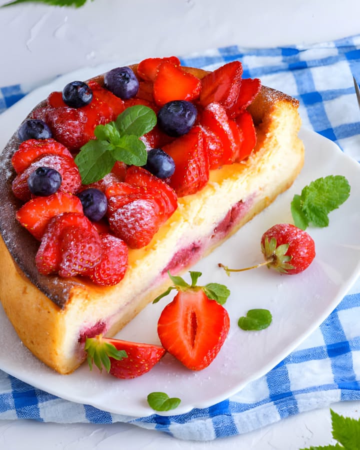 Aardbeien Cheesecake Taart