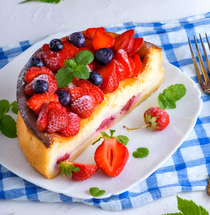 Aardbeien Cheesecake Taart