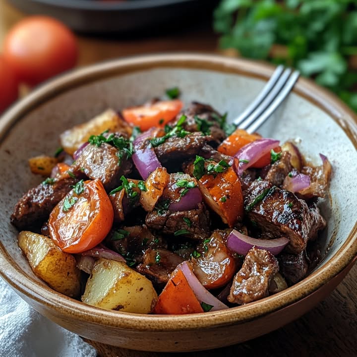 Bief, Aardappelen, Cherrytomaten