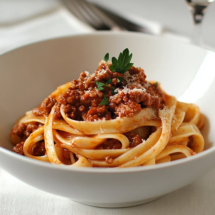 Bolognaise met Tagliatelle
