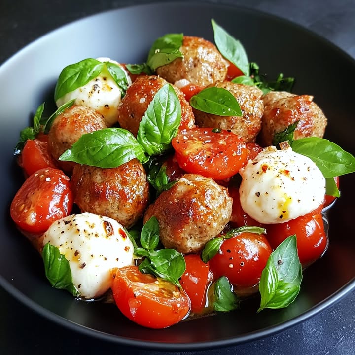 Boulettes Caprese Salade