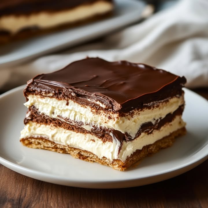 Chocolade Eclair Taart