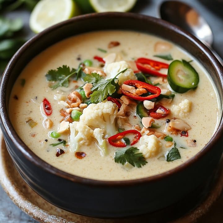 Cremige Bloemkoolsoep Curry