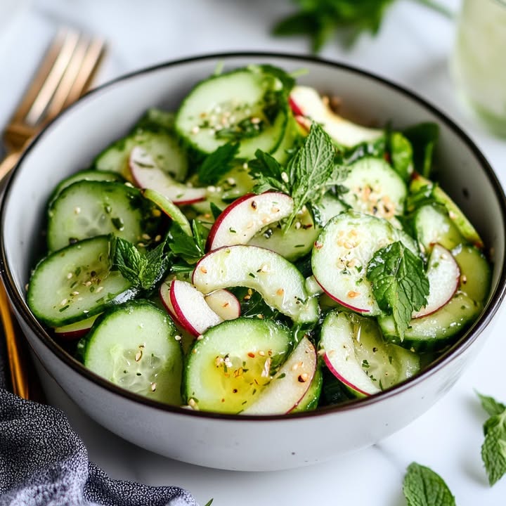 Frisse Komkommer Salade