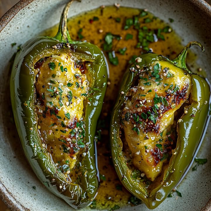 Gevulde Groene Paprika's