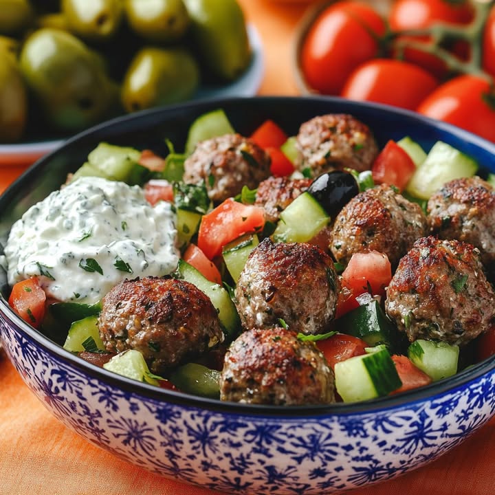 Griekse Lamsballetjes Salade