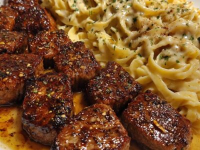 Knoflookboter Steaktips Linguine: Makkelijk & Smaakvol