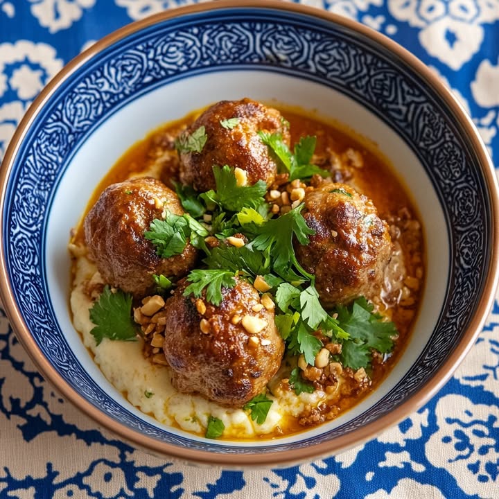 Kruidige Gehaktballetjes Purée