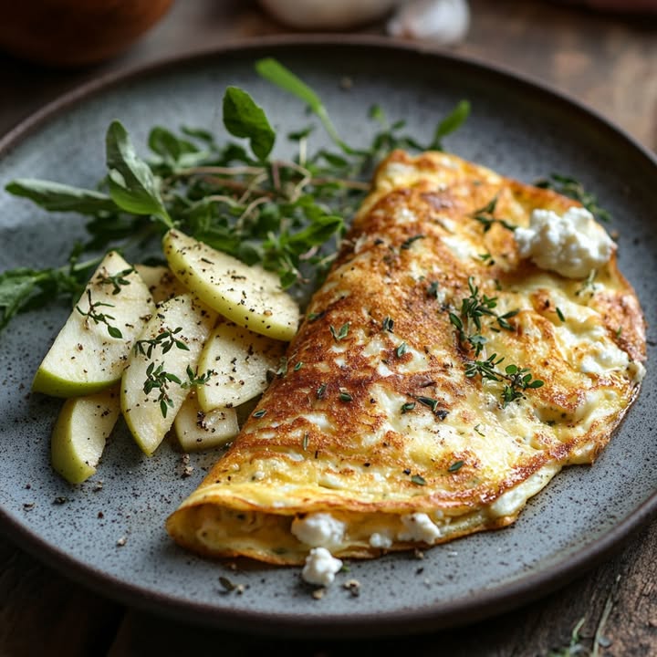 Kruidige Geitenkaas Omelet