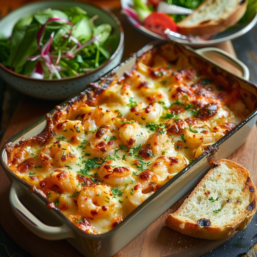 Lasagne met zeevruchten en saffraan
