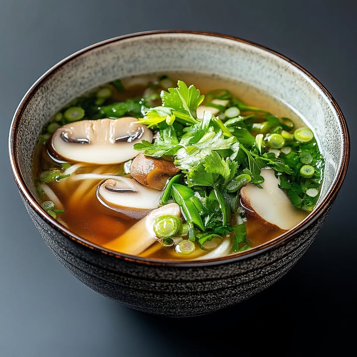 Miso Soep Aardse Paddestoelen