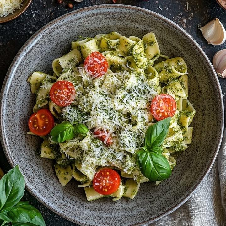 Pasta Pesto Cerises