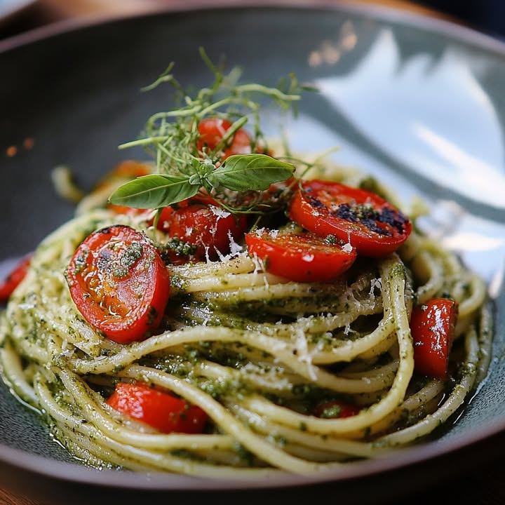 Pasta Pesto Tomaten