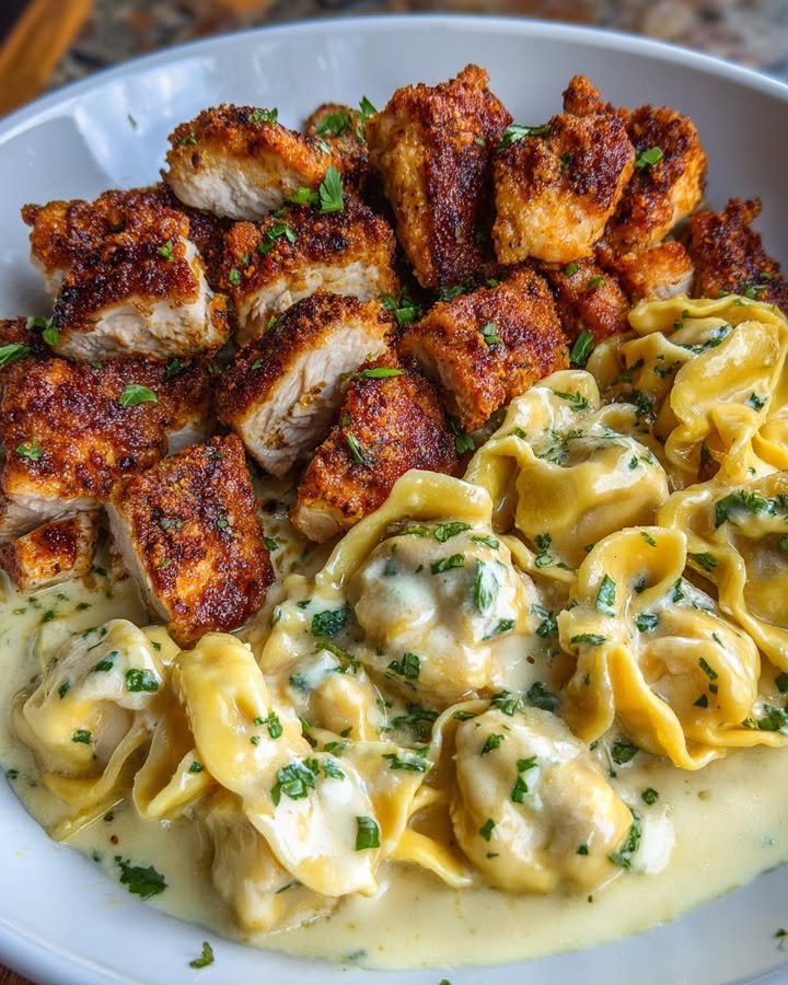 Pittige Cajun Tortellini Schotel