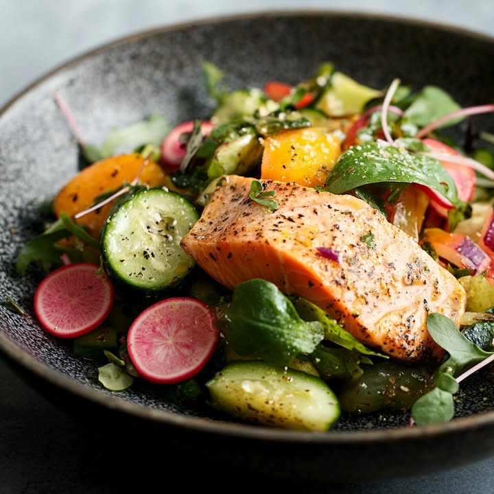 Rookforel Groentensalade Fris