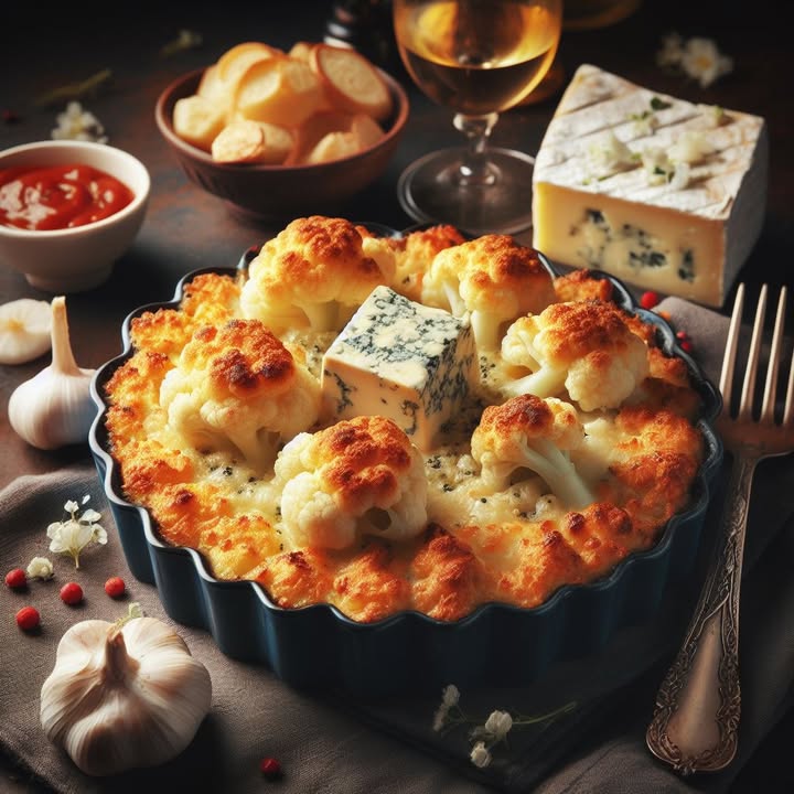 Roquefort Bloemkool Gratin