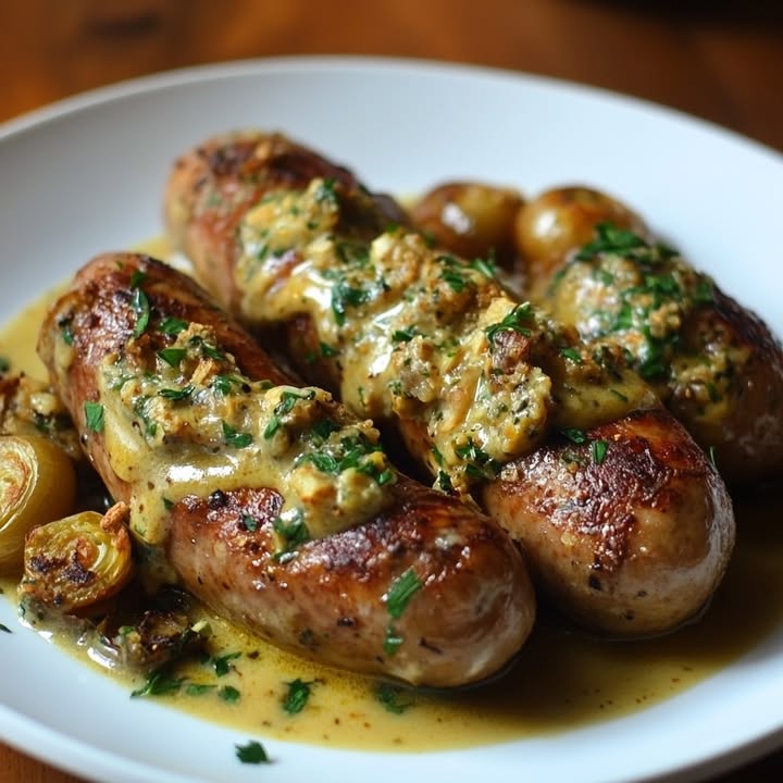 Saucisses Moutarde Oignons