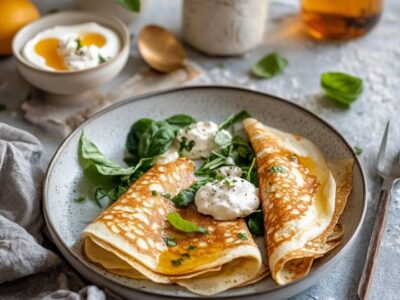 Spinazie Ricotta Pannenkoeken mesi facile!