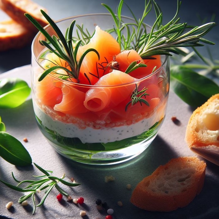 Verrines Saumon St-Moret